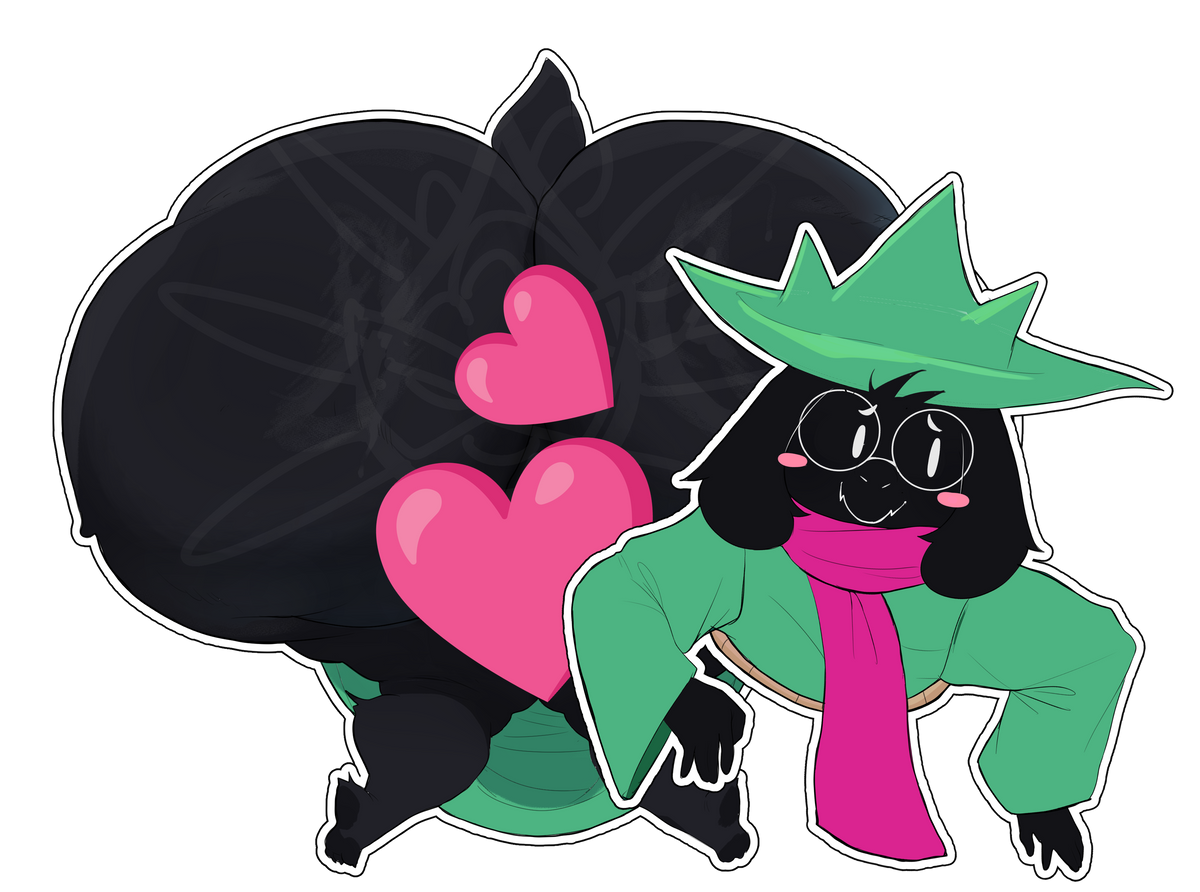 Ralsei stuck in the wall pack | Sticker pack