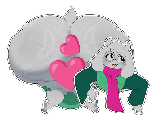 Ralsei stuck in the wall pack | Sticker pack